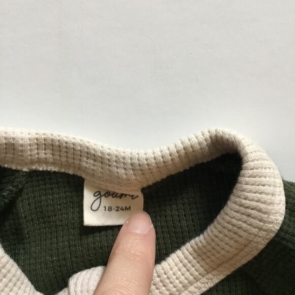 Goumi thermal zipper footies in Pine - Picture 4 of 5